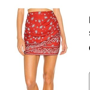 Darby mini skirt red bandana